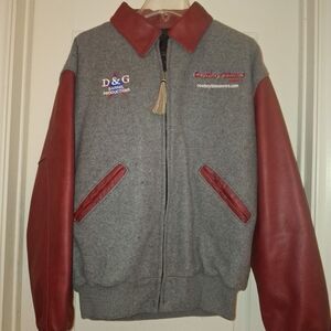 D&G Red and Gray Varsity Jacket